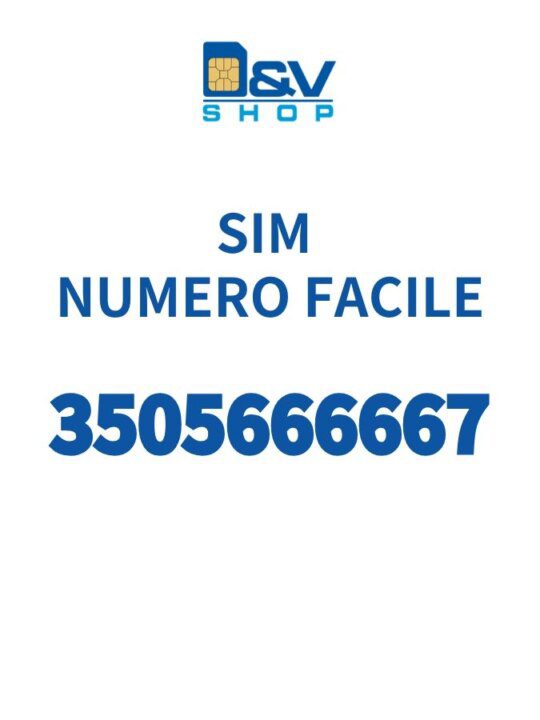 SIM Kena Mobile Numero Facile 3505666667 Da Attivare