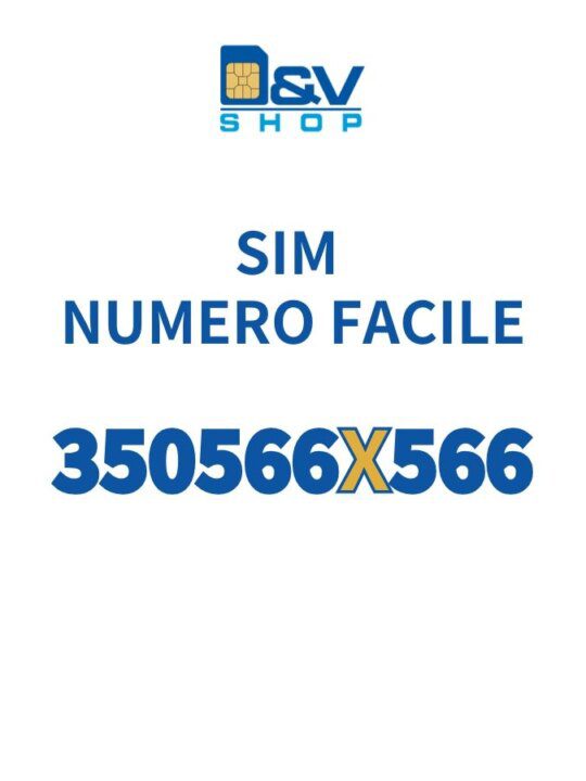 SIM Kena Mobile Numero Facile 350566X566 Da Attivare