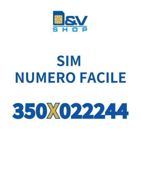 SIM Kena Mobile Numero Facile 350X022244 Da Attivare