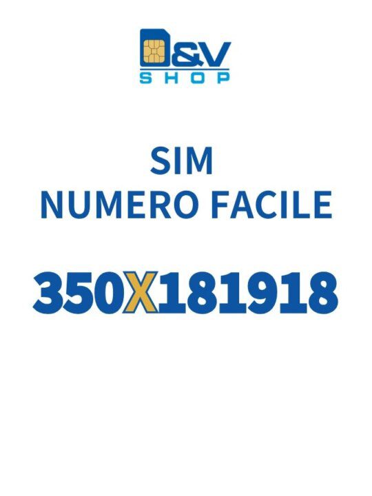 SIM Kena Mobile Numero Facile 350X181918 Da Attivare