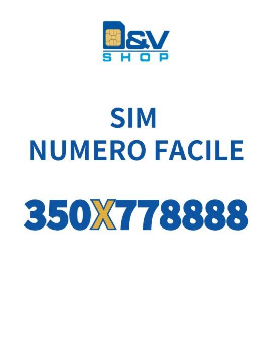 SIM Kena Mobile Numero Facile 350X778888 Da Attivare