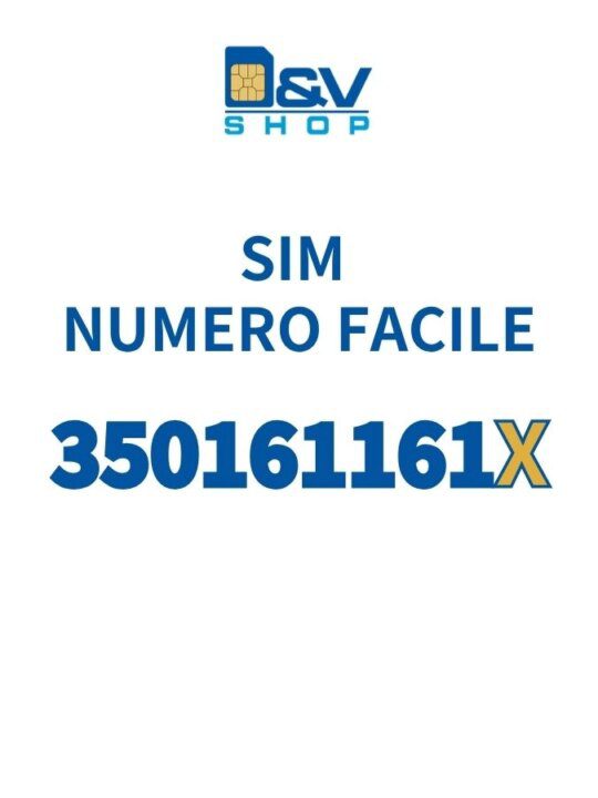 SIM Kena Mobile Numero Facile 350161161X Da Attivare