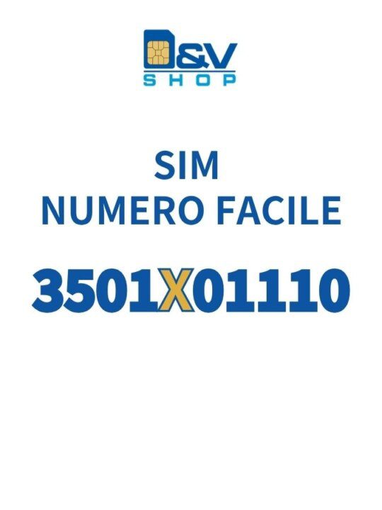 SIM Kena Mobile Numero Facile 3501X01110 Da Attivare