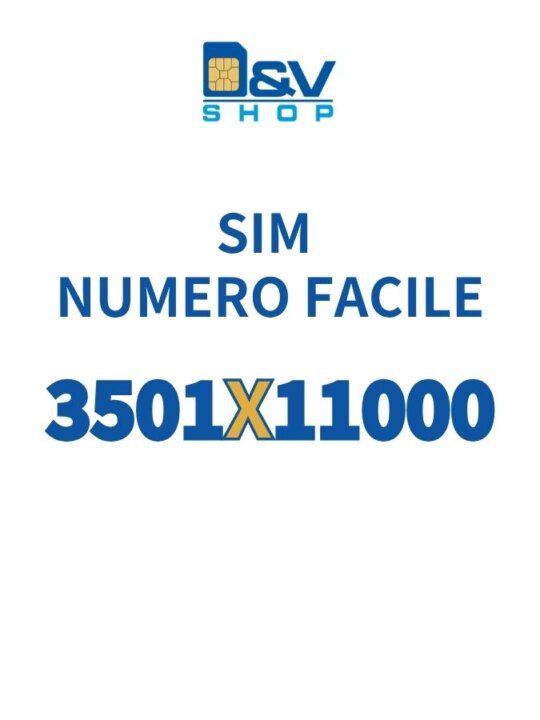 SIM Kena Mobile Numero Facile 3501X11000 Da Attivare