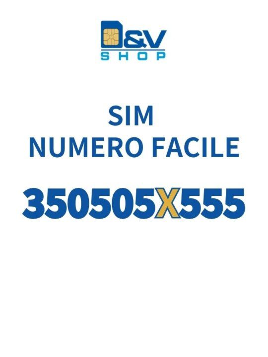 SIM Kena Mobile Numero Facile 350505X555 Da Attivare