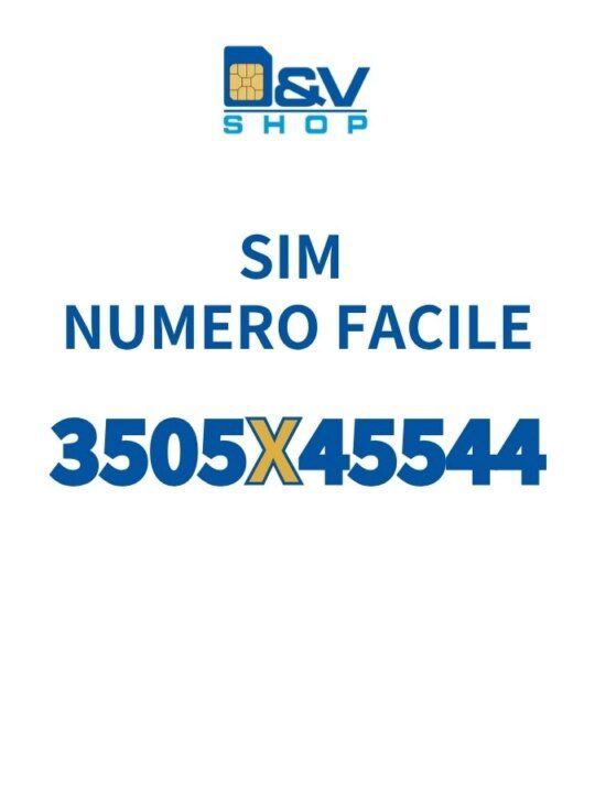 SIM Kena Mobile Numero Facile 3505X45544 Da Attivare