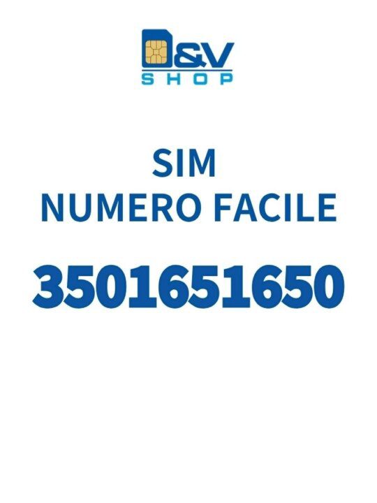 SIM Kena Mobile Numero Facile 3501651650 Da Attivare