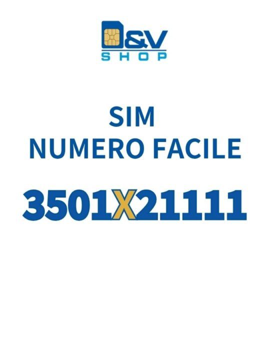 SIM Kena Mobile Numero Facile 3501X21111 Da Attivare