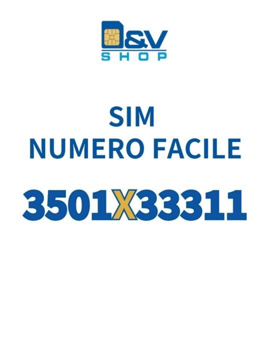 SIM Kena Mobile Numero Facile 3501X33311 Da Attivare