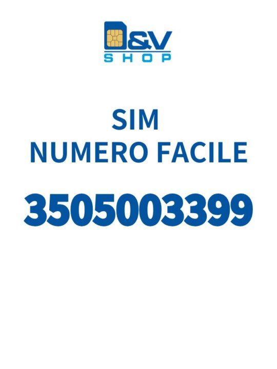 SIM Kena Mobile Numero Facile 3505003399 Da Attivare