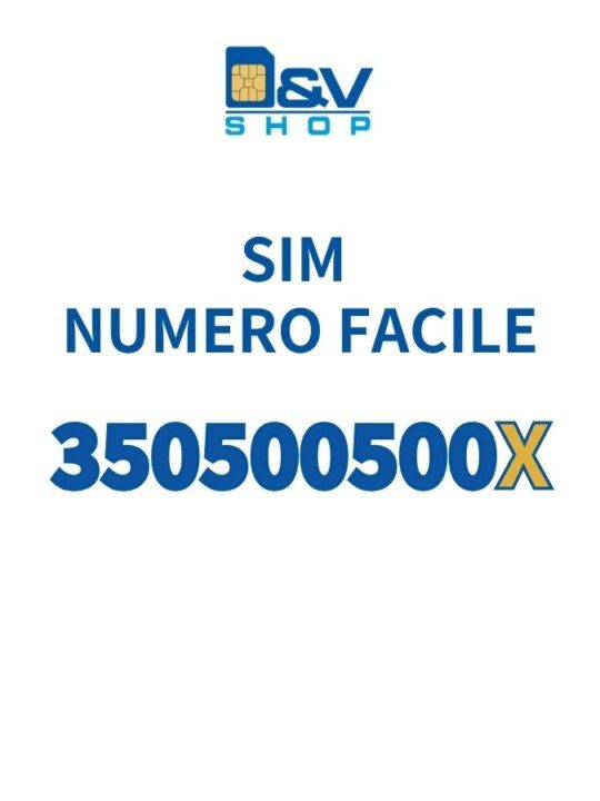 SIM Kena Mobile Numero Facile 350500500X Da Attivare
