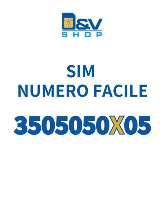 SIM Kena Mobile Numero Facile 3505050X05 Da Attivare