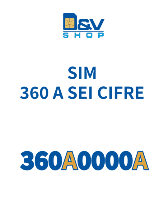 SIM Tim 360 a 6 Cifre 360A0000A Rarità Numerica