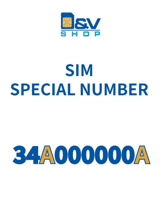 SIM Vodafone Special Number 34A000000A